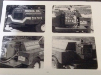 Pictures of a mobile sandblaster used for sandblasting business.