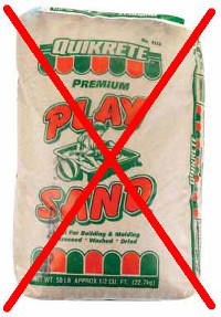 Photo of play sand.