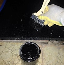 Painting with chassis saver paint.