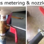 Sandblaster valve replacement for metering and nozzle.