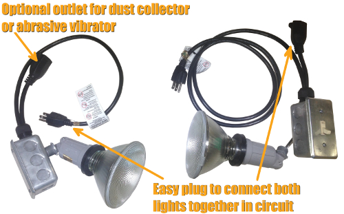 Sandblast Cabinet Light Upgrade Kit