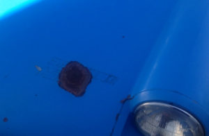 rust on car sheet metal